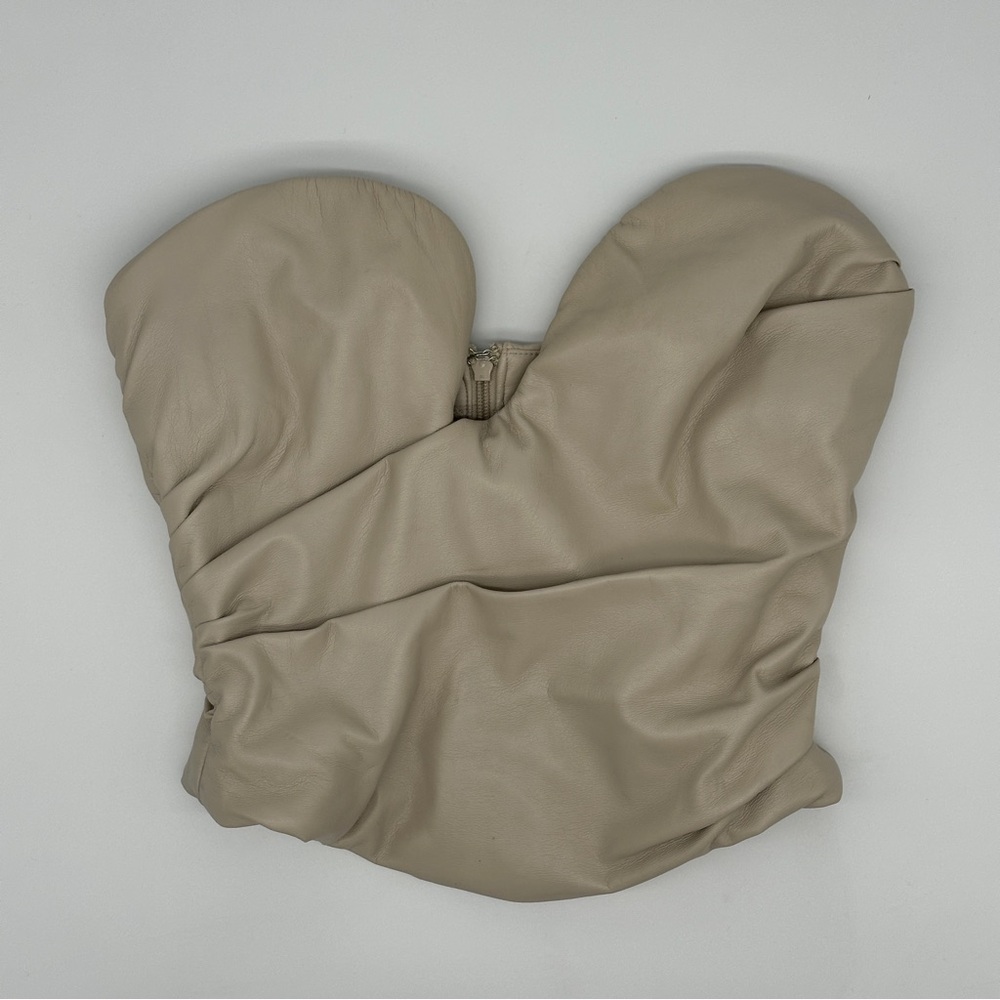 House of CB Tan Strapless Top